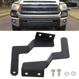 INEEDUP LED Light Pod Metal Hood Mount Bracket Kit Ditch Hood Light Brackets Black 23inch Offroad LED Light Bar Front Bumper License Plate Mount Bracket Holder