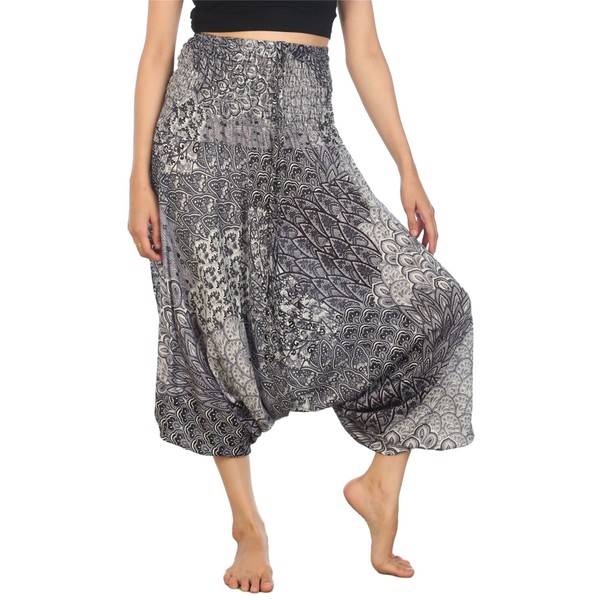 LOFBAZ Yoga Harem Pants for Women Boho Hippie Bohemian Clothing