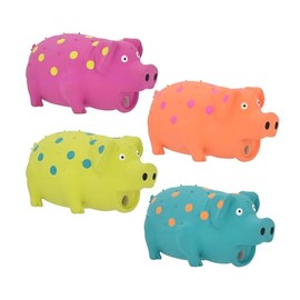 Multipet's -Jueguete para Perro en Froma de Cerdo, Látex, 9 pulgadas, colores varios