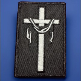 Unbranded 🔥 Jesus Veiled Cross Patch Iron On Applique Easter God Christian Faith Bible