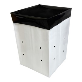 A.A 3 Gallon Grow Bags Black and White Poly Nursery Bags for Plants, Tree Grow, Greenhouse (50 Pack)