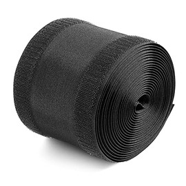 Black Cord Cover Carpet Cable Cover Floor Cord Cover Cable Protector Cable Management for Office Carpet, Keep Cable Organized and Protect Cords (2.8 Inch x 10 Feet)