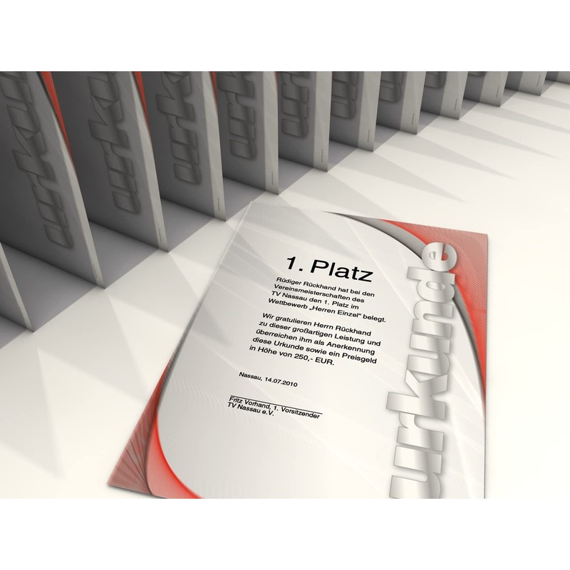 Certificate Paper Chrome 10 Sheets of A4 190 g/m². Certificate