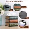 Hoowen Antique Wooden Book Tissue Holder, Decorative Square Tissue Cover
