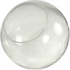 14 Inch Clear Acrylic Lamp Post Globe with 5.25 Inch Neckless Opening