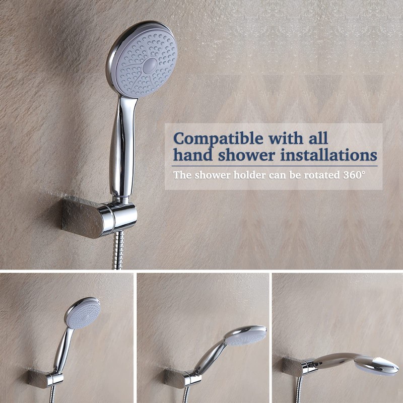 Shower Head Holder, FUYIOCN 360° Adjustable Angle Shower Holders,Shower Head