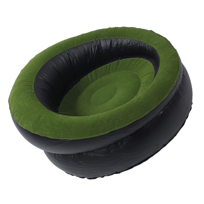 Inflatable Couch PVC Flocking Portable Ergonomic Blow Up Sofa Chair
