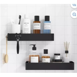 Kitsure Shower Caddy - 2 Pack Rustproof Shower Organizer Drill-Free & Quick