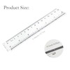 Zotemo 2 Pack 6 inch Clear Plastic Ruler, 15 cm