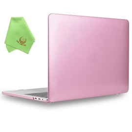 UESWILL MacBook Pro 13 inch M1 M2 Case 2024 2023 2022-2016 Release Model A2338 A2289 A2251 A2159 A1989 A1706 A1708, with USB-C Touch Bar, Matte Hard Shell Case Cover, Rose Gold