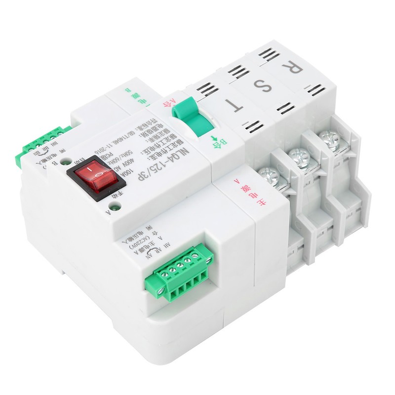 AC 400V 3P 63/80/100A Dual Power Automatic Transfer Toggle Switch(100A)