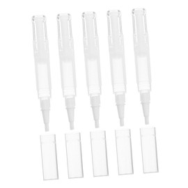 VILLFUL 5Pcs Refillable Twist Pens for Nail Oil Lip Gloss and Cuticle Oil Transparent Makeup Applicator Brush for Easy and Convenient the Go Application