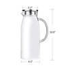 Artcome 60 Ounces Glass Iced Tea Pitcher with Stainless Steel