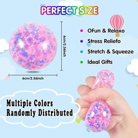 Pack of 4 Anti-Stress Balls, Adult Stress Balls, Stress Ball Children, Anti-Stress Ball, Children, Anti-Stress Ball Adults, for Relaxation, Anxiety, Fidget, Tension and Stress