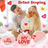 AUGSUN 30pcs Valentine's Day Iron On Patches Conversation Hearts Candy