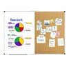 XBoard Magnetic White Board and Bulletin Corkboard Combination, 60 x