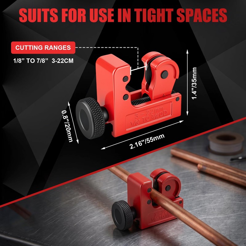 4 Piece Professional Tube Cutter Set