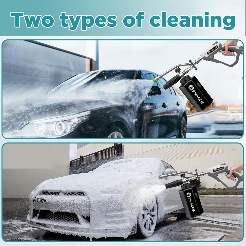 PWACCS PWACCS Pressure Washer Foam Gun with Dual Connector Accessory,