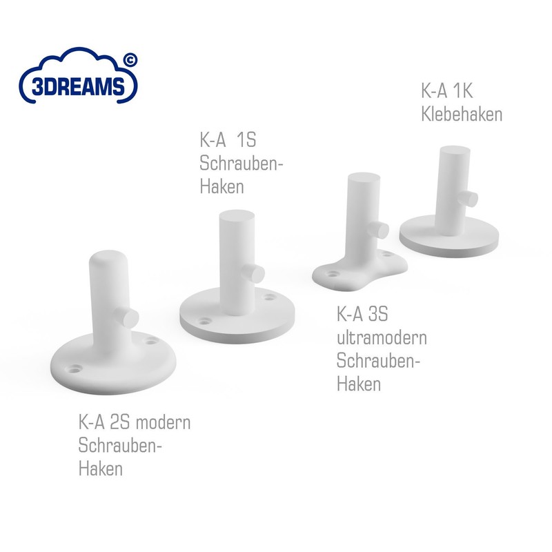3DREAMS Mixing Hook Holder for Gluing or Screwing for e.g.