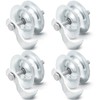 Pasimy 4 Pcs 5'' Sliding Gate Roller Galvanized Steel Pipe