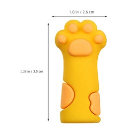 minkissy 3 Pcs Dead Skin Shears Protective Case Tweezers Scissors Protector Cuticle Scissors Cover Cat Paw Nipper Covers Nipper Protective Cover Cat Paw Scissors Cover Tip