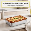 Dyrfolm 12 Pcs 9 x 6 Inch Stainless Steel Loaf