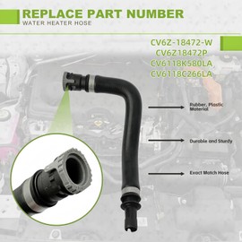 Kit de mangueras de entrada y salida del calentador de agua HVAC para Ford Escape 2013-2019, apto para Lincoln MKC 2017-2019 (Set de mangueras de entrada y salida)