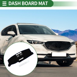 Motoforti Dash Cover, Non-Slip Dashboard Carpet Mat for Mazda CX5 2017-2020, Polyester, Black Blue