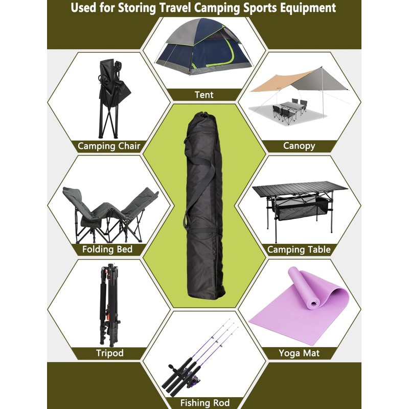 Heavy Duty 600D Oxford Folding Chair Replacement Bag, 48x11''