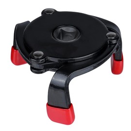 Yakamoz Adjustable 3 Jaw Oil Filter Wrench,Single Way Universal Adjustable Oil Filter Wrench with Anti-Slip Foot Grip From 2.4 Inch to 3.7 Inch for Removing Motorcycles Cars Trucks