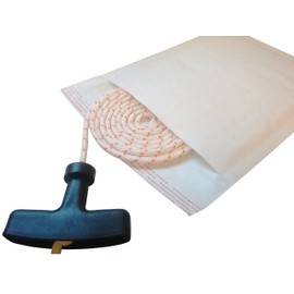 Replacement starter rope for lawnmower motor, grass cutter incl.Handle, premium quality, 3.5 mm x 2 m rope length.