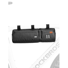 ROCKBROS Bike Handlebar Bag, 2L Large Capacity Handlebar Bags for Bicycles, 2 In 1 Multifunctional Bike Frame Bag, Separated Bike Saddle Bag