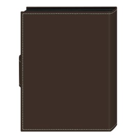 Pioneer Photo Albums 36-Pocket 5 by 7-Inch Embroidered "Travel" Strap Sewn Leatherette Cover Photo Album, Mini, Brown