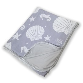 Cooling Blanket, Printed Bed Blankets Cool Fiber Breathable Camping Blanket for Kids Adult Summer Sleeping 50"x60"(Shell)