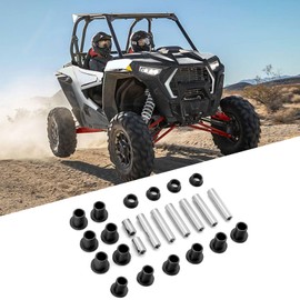 BARQUPO Front Heavy Duty A-Arm Bushings Kit HDPE & Steel Control Suspension Arm Bushing Set Compatible with Polaris RZR XP 4 1000 2014-2023