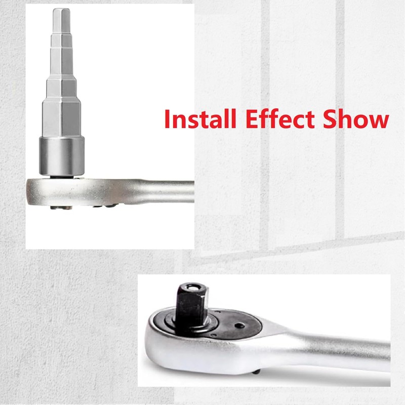 Othmro Universal Ratchet Key with Square Socket 1/2 Inch, 5-Stage