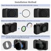 Haoge Metal Square Lens Cover for RICOH GRIIIX, GR3X and