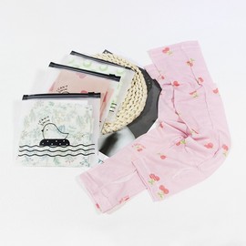 Qiya Summer Red Mesh Ice Sun Protection Arm Sleeves for Women Size/Green Moon 15ea