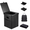Panmout 16.5" XL Portable Toilet for Camping, Foldable Travel Toilet