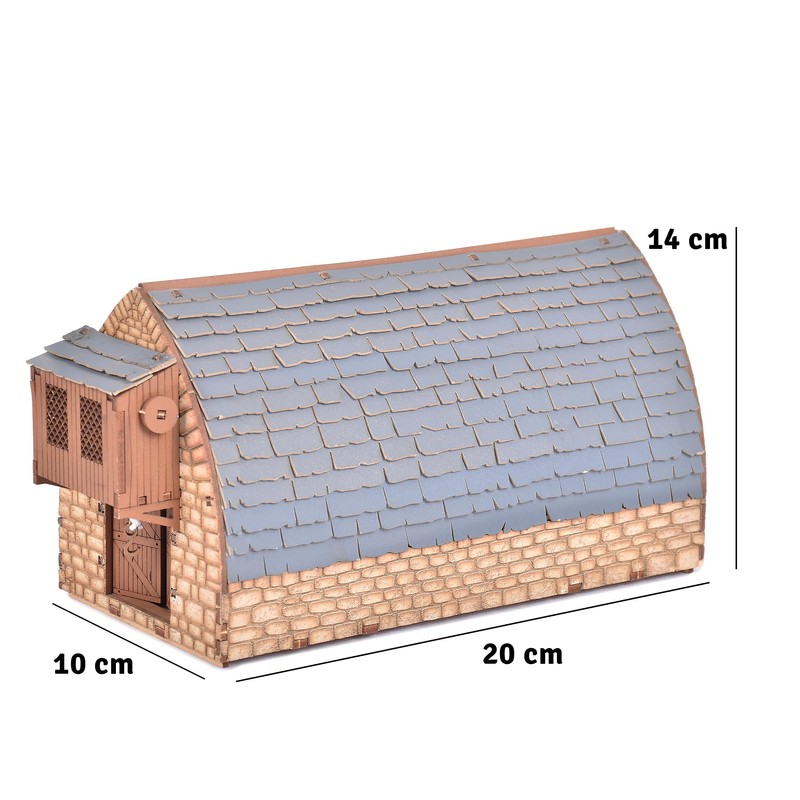 The Warehouse (Medieval Barn) - DIY Construction Kit for Teenagers
