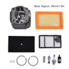 Fyearfly StihlTS400 Cylinder Piston Kit, Original Replacement 49mm Cylinder Piston+Air