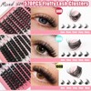 MOTIBACK Cluster Lashes, 570 PCS Wispy Individual Eyelashes Kit, 8-16mm