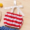 KnniMorning TEES Newborn Baby Girls 4th of July Outfits 4Pcs