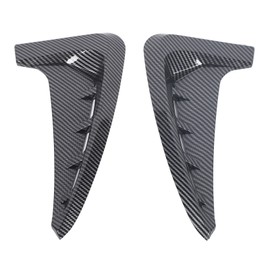 2PCS Car Front Side Air Vent Cover Decorative Gills Side Air Wing Vent Trim for X5 F15 M Sport 2014 to 2018 Carbon Fiber Style