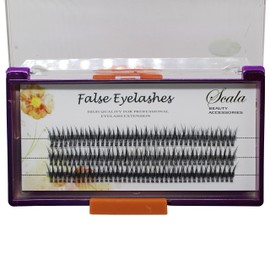 Scala 8mm,10mm,12mm,14mm,16mm Fish Tail False Lashes 120pcs Handmade Luxury Mink Premade Lash 5D Volume Fans Individual Eyelash Extensions (10mm)