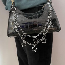 Hip Hop Wallet Pants Chain Star Goth Jean Chains Punk Pocket Chain for Women Layered Chains Trouser Chain Clothing Accessories