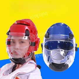 Taekwondo headgear helmet boxing face protection match women men / 태권도 헤드기어 헬멧 복싱 안면보호 시합 여성 남성