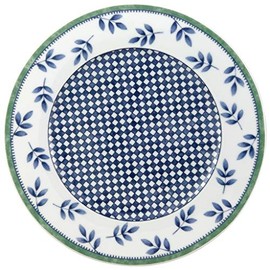 Villeroy & Boch Castell Salad Plate, 8.25 in, Porcelain, White/Blue/Green