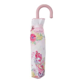 Ogawa 12978 Sanrio My Melody Women's Folding Umbrella, "Sanrio x Kayo Horaguchi" Collaboration with Safety Cover