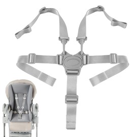 1Pcs Highchair Straps Tear Resistant Wear Resistant Comfortable 5 Point Harness Straps Adjustable Safety Securely Fastened High Chair Shraps Child Stroller Car Seat Folding Child Chair